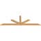 Ekena Millwork Saratoga Smooth Timber Gable Bracket, Western Red Cedar, 72"W x 24"H x 1 1/2"D x 3 1/2"F, 8/12 Pitch GBW072X24X0204SAR00SWR - alternate 2